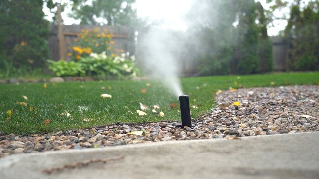 Sprinkler blowout service in Regina by Weed Pro