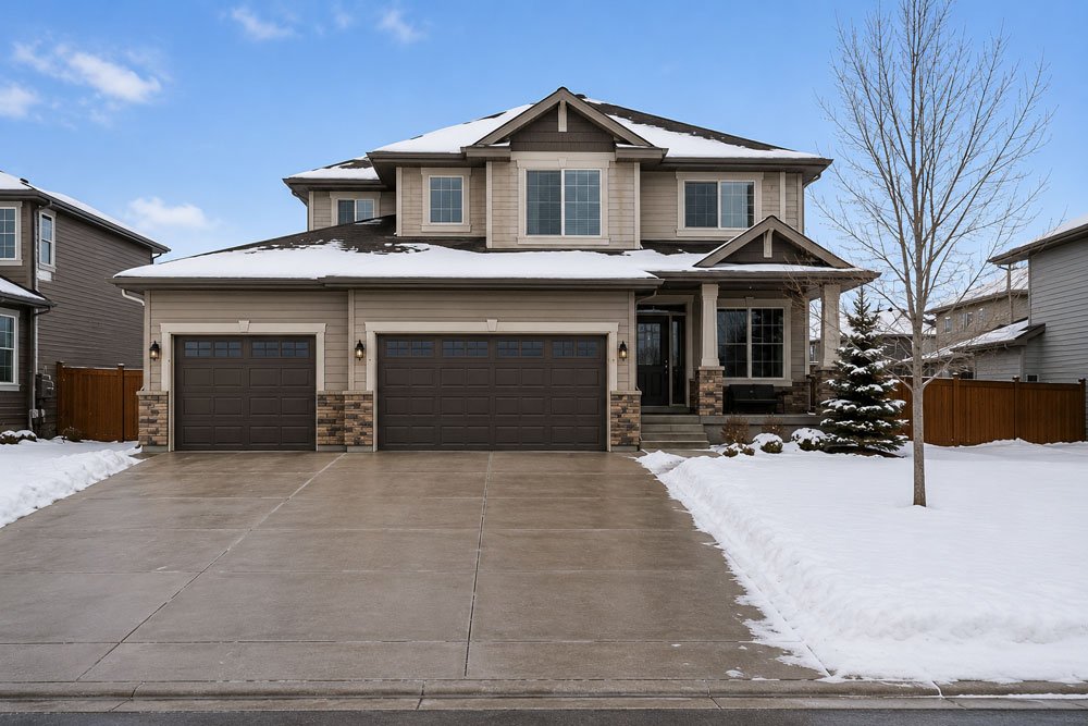Property example for a three-car driveway or obstruction snow removal in Regina