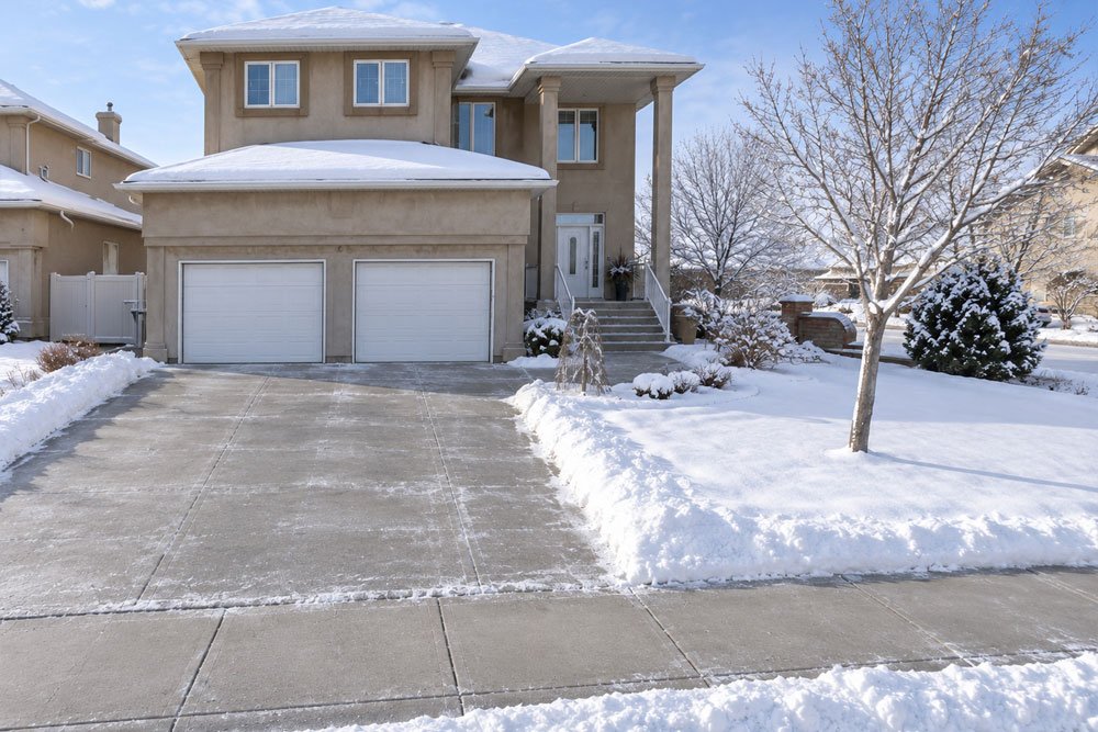 Property example for a three-car driveway or obstruction snow removal in Regina
